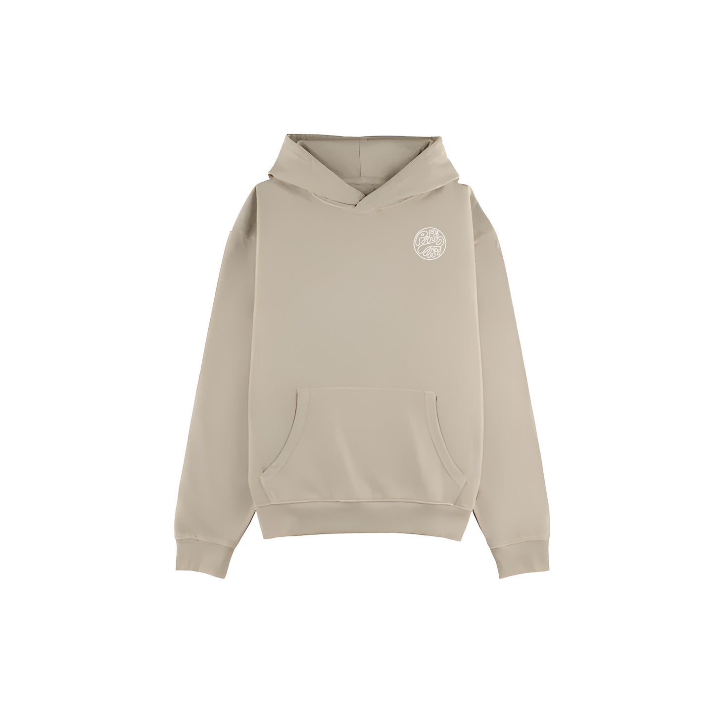 “VINTAGE SKIING” BEIGE OVERSIZED HOODIE